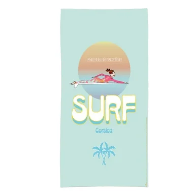 DRAP de bain blanc Big Surfing Corsica